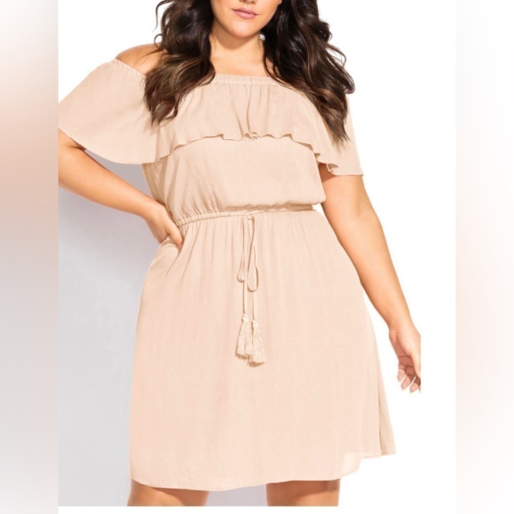 Nwt City Chic Black Sun Kissed Dress
